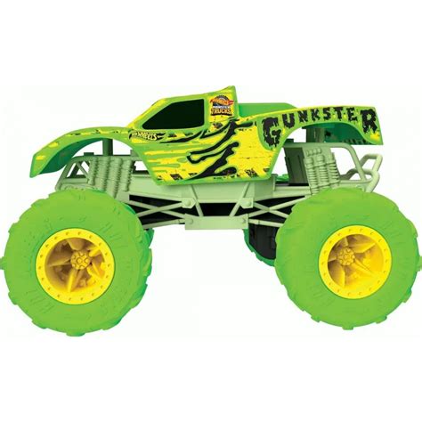 Mattel Hot Wheels RC Monster trucks Gunkster svítící ve tmě 1 15 Maxíkovy hračky