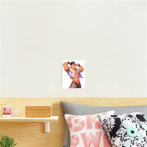 Cute Muscular Gay Guy Flexing Poster For Sale By Homorohomo Redbubble