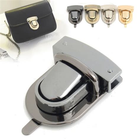 Metal Oval Shape Clasp Turn Twist Lock For Diy Handbag Bag Purse