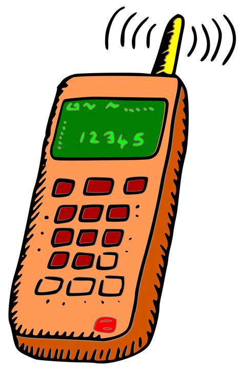 Clipart - Analogue mobile phone