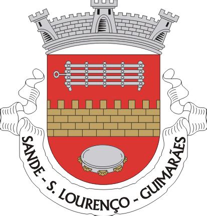 Arms crest of São Lourenço de Sande Brasão de São Lourenço de Sande