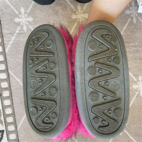 Pink Fur Moon Rave Boots Deadstock Vintage Pink Fur Depop