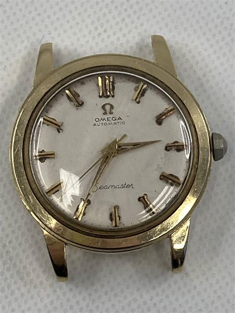 Omega Seamaster 14k Gold Automatic Mens Watch Cal 500 Auction