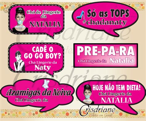 Plaquinhas Divertidas Ch De Lingerie Elo Produtos Especiais
