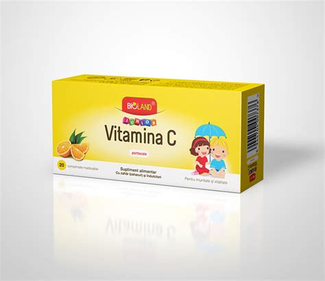 Bioland Junior Vitamina C Cu Portocale Farmaciile Somesan