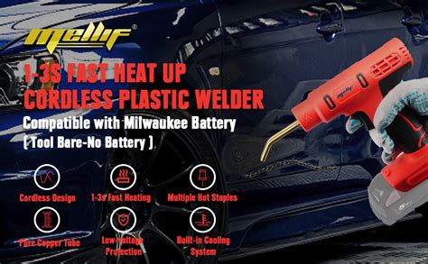 Amazon Plastic Welder Mellif Cordless Hot Stapler Gun Compatible With Milwaukee M18 18V