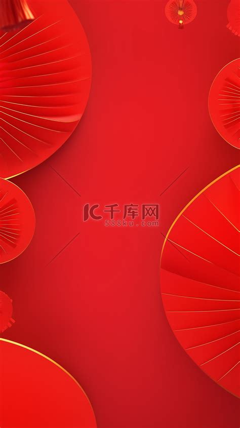 红色2024年新年中国红背景图片免费下载海报banner高清大图千库网图片编号6575647