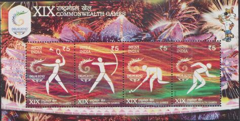 India On XIX Commonwealth Games 2010 IStampGallery