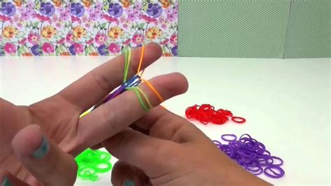 DIY Türkçe Lastik Bileklik basit yapımı Rainbow Loom Tutorial