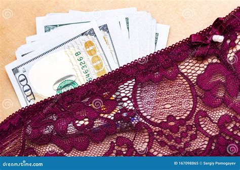 Prostitute In Lingerie With Money Stock Image Image Of Callgirl Escort 167098865