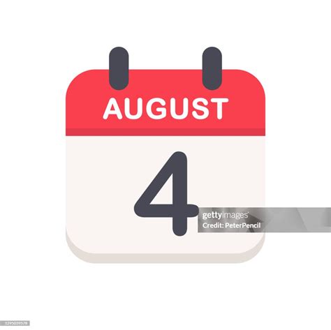 august  calendar icon high res vector graphic getty images
