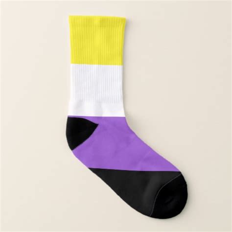 Nonbinary Pride Flag Socks Zazzle