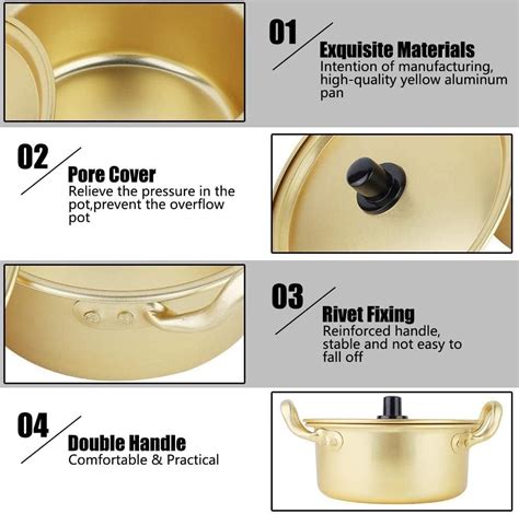 Buy Korean Noodle Pot Hot Shin Ramyun Aluminum Cm SoltreeBundle Natural Bamboo