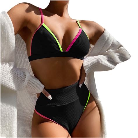 Moda Mujer Sexy Patchwork Traje De Ba O Bikini Split Traje De Ba O Fridja Nalpqowj