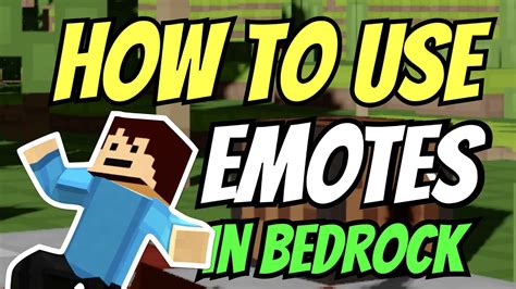 How To Get And Use Emotes In Minecraft Bedrock Youtube