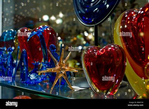 Venice Italy Venetian Glass For Sale In Shop Window Stock Photo Alamy