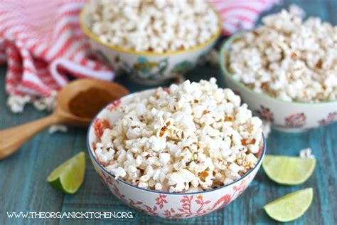 Stovetop Chili Lime Popcorn The Organic Kitchen Blog And Tutorials