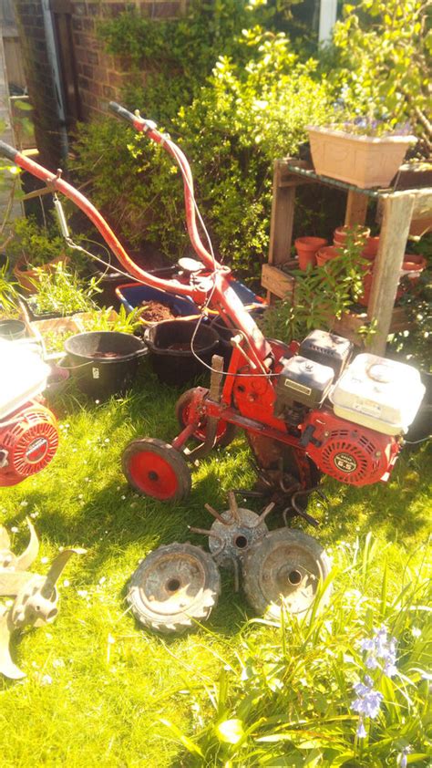 Wolseley Merry Tiller Rotovator Rotavator Honda Engine Used EBay