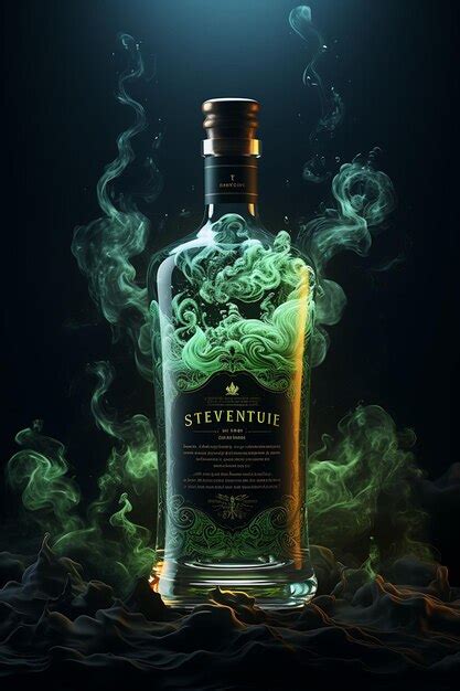 Premium Photo Colorful Distinctive Absinthe With A Mysterious Green