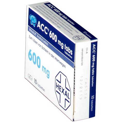 Acc® 600 Mg Tabs 10 St Mit Dem E Rezept Kaufen Shop Apotheke