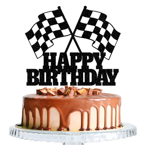 Buy Car Cake Topper Race Car Cake Decorations For Racing Car Checkered