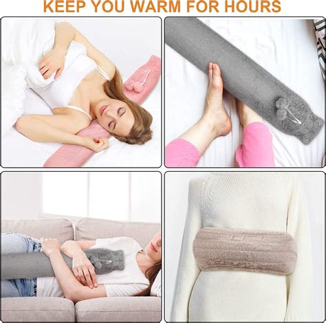 Long Hot Water Bottle L Extra Long Fluffy Hot Water Bottle With Cover UK Wearable Hot Water