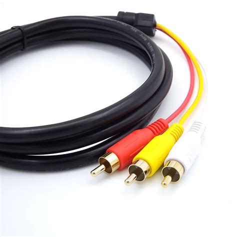 Портативный HDMI Male-3RCA композитный AV Male M/M Соединительный ...