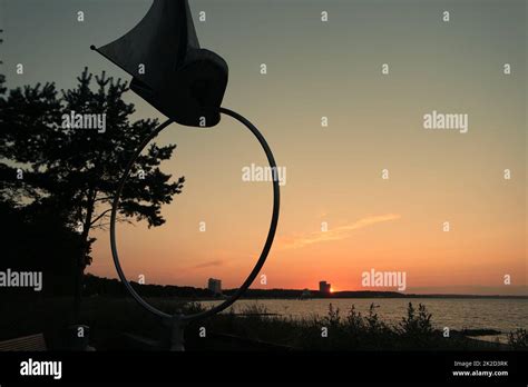 Sunset At Timmendorfer Strand Stock Photo Alamy
