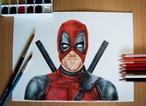 Deadpool Mask Drawing