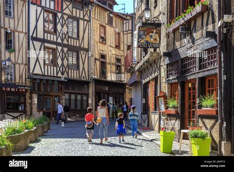 France Haute Vienne Limoges Boucherie Street In Chateau Neighborhood