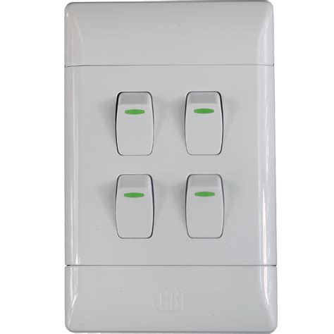 2 X 4 Light Switches 250 V Ac 16 A Ip204 Lever 1 Way Light Switch