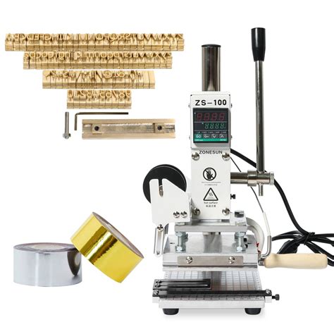 Zonepack Digital Embossing Hot Foil Stamping Machine Manual Tipper Stamper Desertcart India