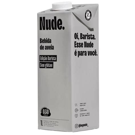 Bebida De Aveia Nude Barista Org Nico L Verde Verso