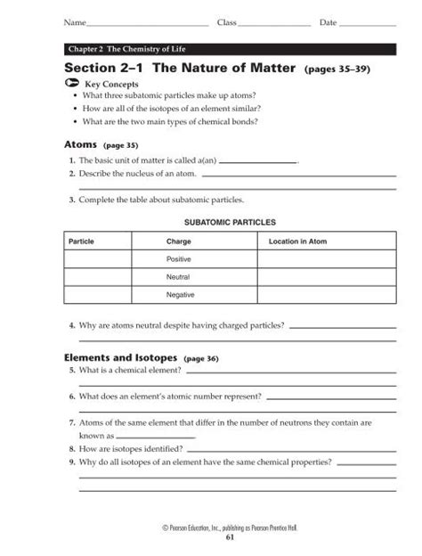 Prentice Hall Biology Worksheets Pearson Worksheets Library