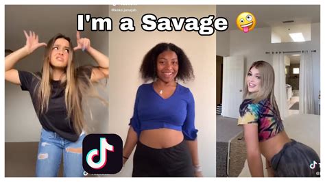 Im A Savage Classic Bougie Rachet Tiktok Dance Compilation Youtube