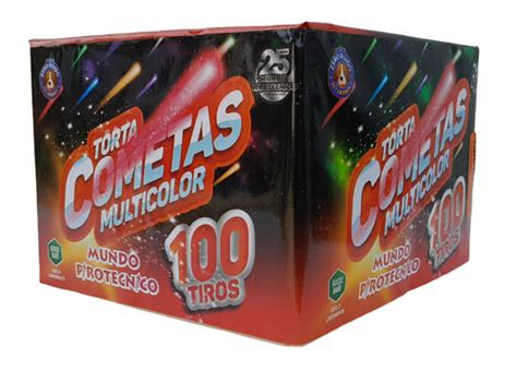 COMETAS MULTICOLOR 100 TIROS Pirotecnia Supernova