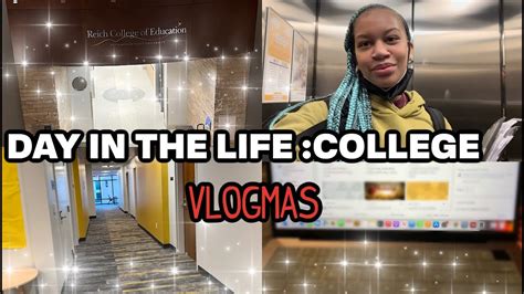 College Day In My Life 🎄vlogmas Day 14 College Stress Classes Finals