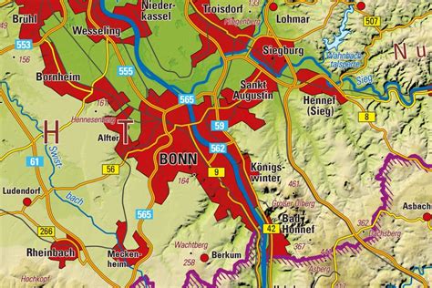uebersichtskarte nordrhein westfalen    bezirksregierung koeln