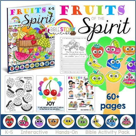 Fruit Of The Spirit Lesson For Kids Christian Preschool Printables