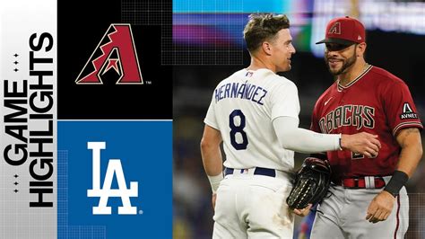 D Backs Vs Dodgers Game Highlights Mlb Highlights Youtube