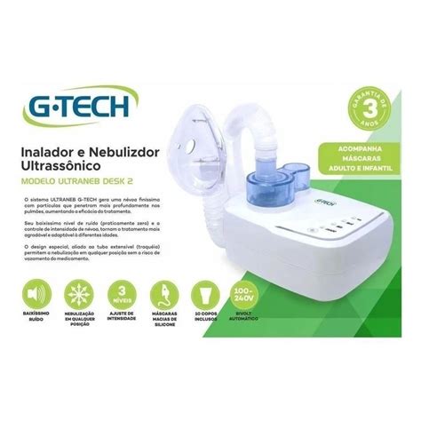 Nebulizador Ultrassônico Ultraneb Desk2 G Tech