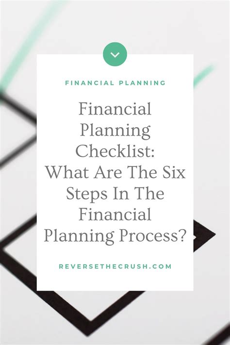 Financial Planning Checklist Financial Advisors Financial Goals