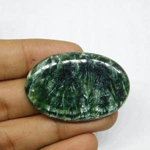 Natural Seraphinite Gemstone Top Quality Seraphinite Cabochon