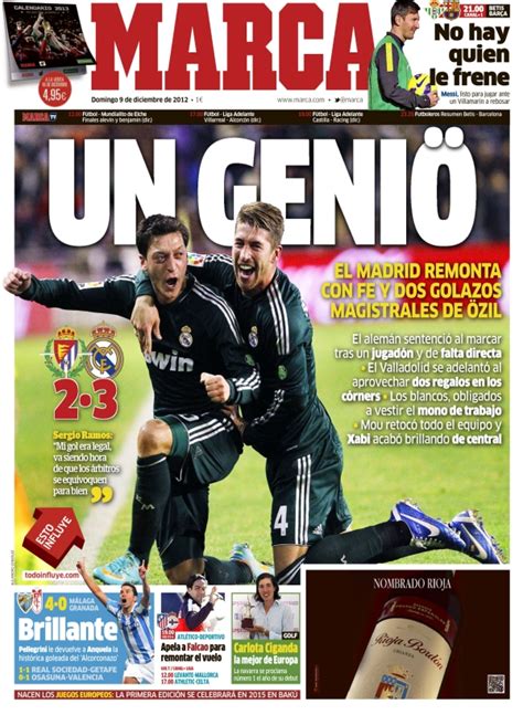 Real Madrid Tv Valladolid Real Madrid Portadas De Marca Y As