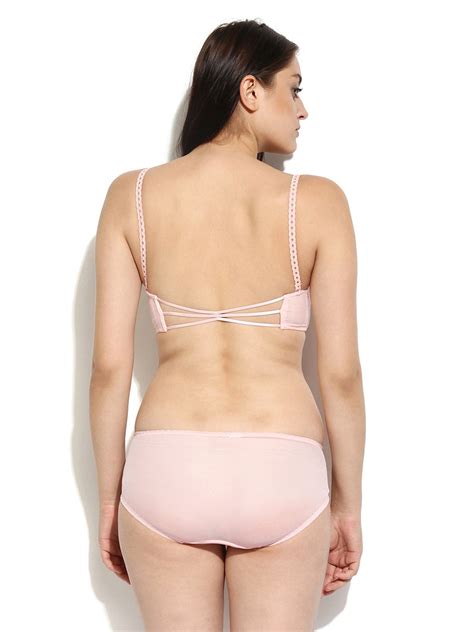Buy Da Intimo Peach Coloured Lingerie Set DI 331 Lingerie Set For Women 1741210 Myntra