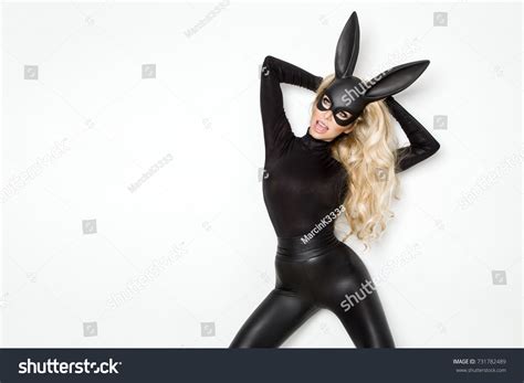 Sexy Blonde Girl Bunny Ears Female Stock Photo Shutterstock