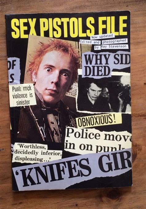 Sex Pistols The Sex Pistols File By Ray Stevenson Johnny Rotten