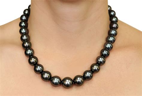 12-15mm Tahitian South Sea Pearl Necklace - AAAA Quality