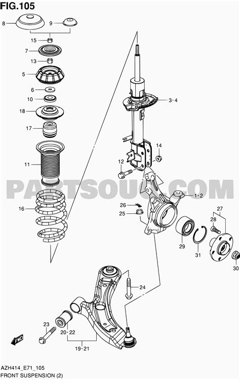 Suspension Suzuki Swift Azh Azh E Parts Catalogs