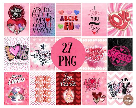 Valentines Day Air Freshener Png Bundle 27 Designs Love Car Air